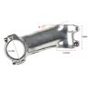 ZECHAO Mountain Bike Stem,Aluminium Alloy 31.8 * 28.6mm 6070/80/90/100/110/120/130mm Polished Silver Mountain Road Bike Handlebar Stem Bike Stem (Color : 17 Degree, Size : 120mm) view 2