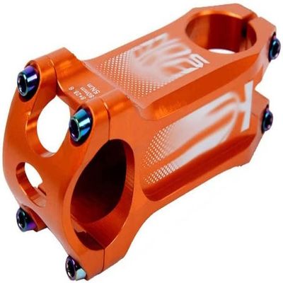 ZECHAO Bike Handlebar Stem,31.8 * 80mm CNC Bike Stem Mountain Road Bike Stem 0 Degree Stem Bike Parts for XC/AM/MTB Bike Stem (Color : Orange, Size : 110mm)
