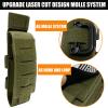 VIIDOO Molle TQ Pouch Tourniquet Holder & Tactical Trauma Medical Shear Pouch Holder - Green Polyester MOLLE PALS Duty Belt Loop EMT EMS view 2