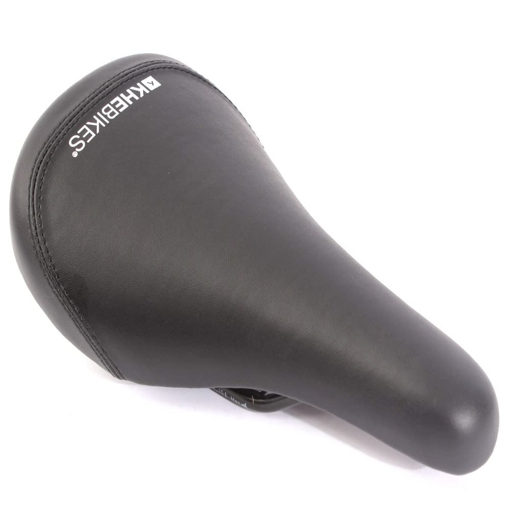 KHE BMX MTB Dirt Jump Saddle Prism Black Only 0.58lbs Padded CrMo Rails