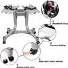 BELUND Dumbbell Stand 440LBS Dumbbell Rack Standard Metal Dumbbell Holder Weight Rack Adjustable Storage Stand for Home Gym (Color : Silver) view 3