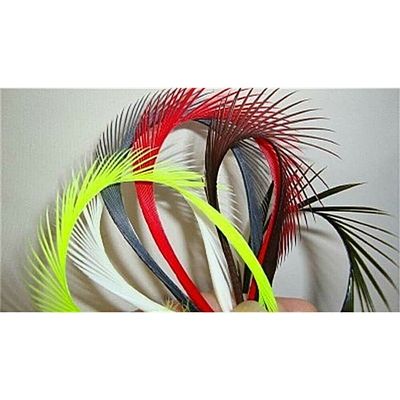 Goose Biots Feathers - 15 Pcs Loose Fly Tying Mixed Colors - 6-9" Millinery