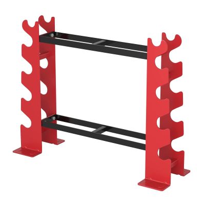 BELUND Dumbbell Rack Stand Weight Rack Steel Barbell Rack Kettlebell Storage for Dumbbells Holders for Home Gym Storage (Rack Only) (Color : Red)