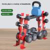 BELUND Dumbbell Rack Stand 650LBS Capacity Weight Rack 2tiers Steel Barbell Rack Kettlebell Storage for Dumbbells Holders for Home Gym Storage view 2