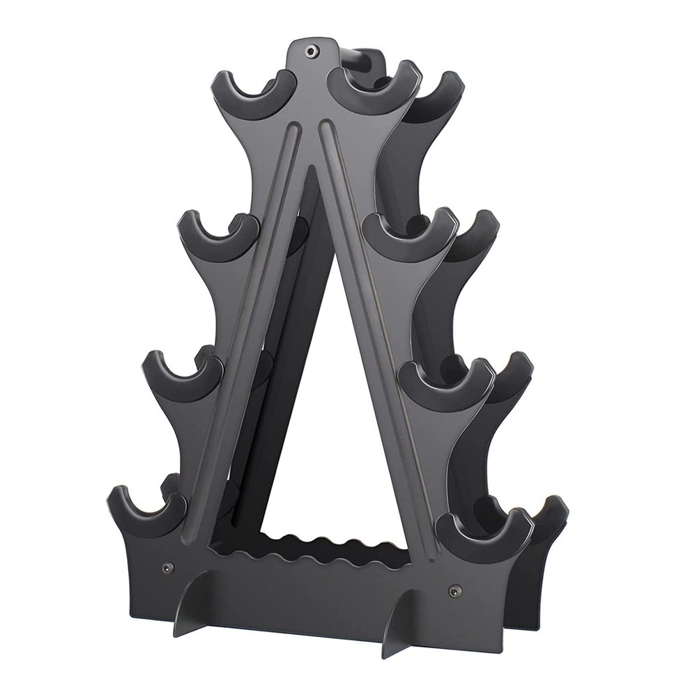 BELUND Dumbbell Rack 4 Tier Weight Rack for Dumbbells Compact Dumbell Rack Stand Only for Home Gym Weight Stand Dumbbell Tree