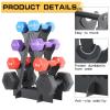 BELUND Dumbbell Rack 4 Tier Weight Rack for Dumbbells Compact Dumbell Rack Stand Only for Home Gym Weight Stand Dumbbell Tree view 3