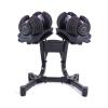 BELUND Dumbbell Rack, Modern Black Metal Alloy Steel Dumbbell Holder, Rectangular Frame, 440LBS Capacity, Stand Only view 1