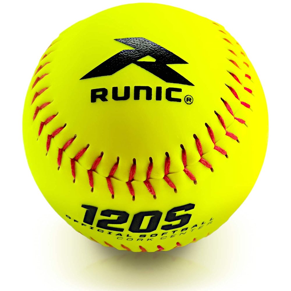 RUNIC 120S Softball 12 Inches Yellow 1 Dozen