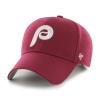 47 Men's Compatible with Phillies Cooperstown World Series Sure Shot MVP Adjustable Hat - One Size Maroon, Maroon, One Size view 3