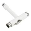 PATIKIL All-in-One Skate Tool, Multi-Function Portable Skateboard Tool T Tool Wrench with L-Type Cross Head Screwdriver for Roller Skate, White view 1