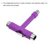 PATIKIL All-in-One Skate Tool, Multi-Function Portable Skateboard Tool T Tool Wrench with L-Type Cross Head Screwdriver for Roller Skate, Purple view 4