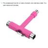 PATIKIL All-in-One Skate Tool, Multi-Function Portable Skateboard Tool T Tool Wrench with L-Type Cross Head Screwdriver for Roller Skate, Pink view 4