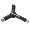 PATIKIL All-in-One Skate Tool, Multi-Function Portable Skateboard Tool Y Tool Wrench with L-Type Cross Head Screwdriver for Roller Skate, Black view 1
