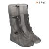PATIKIL L Reusable Rain Boot Cover, 1 Pair Silicone Waterproof Non-Slip Overshoes Rain Shoe Galoshes Snow Boots Protector for Women Rainy Outdoor, Gray view 4