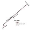 X AUTOHAUX 40pcs Bicycle Carbon Steel Spokes 12G Bike Spoke 219mm Length with Nipples for Most Bicycle Black view 3