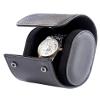 MR.OKAY Single Watch Travel Case-Classic Leather Watch Case With Superb Texture.Portable Watch Roll Or Organizer For Storage And Display. Best Travel Gift for Men,All Handcrafted By Artisans. view 1