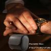 MR.OKAY Single Watch Travel Case-Classic Leather Watch Case With Superb Texture.Portable Watch Roll Or Organizer For Storage And Display. Best Travel Gift for Men,All Handcrafted By Artisans. view 2