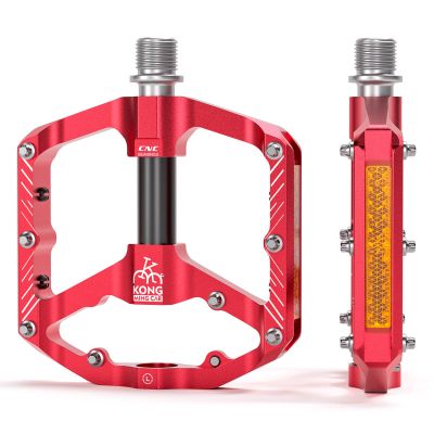 Mountain Bike Pedals with 3 Seal Bearing - 9/16" MTB Pedals Platform Lightweight - Non-Slip Bicycle Pedals for BMX MTB