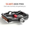 Mountain Bike Pedals with 3 Seal Bearing - 9/16" MTB Pedals Platform Lightweight - Non-Slip Bicycle Pedals for BMX MTB view 4
