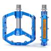 Mountain Bike Pedals with 3 Seal Bearing - 9/16" MTB Pedals Platform Lightweight - Non-Slip Bicycle Pedals for BMX MTB view 1