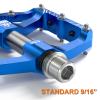 Mountain Bike Pedals with 3 Seal Bearing - 9/16" MTB Pedals Platform Lightweight - Non-Slip Bicycle Pedals for BMX MTB view 3