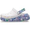 Crocs Unisex Classic Crush Clog White/Multi Butterfly Men's 13, Women's 15 Medium view 3