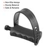 X AUTOHAUX 1 Pair Exercise Bike Pedals with Straps 9/16 Inch Spindle Cycling Parts 14mm Spindle Black view 2