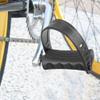 X AUTOHAUX 1 Pair Exercise Bike Pedals with Straps 9/16 Inch Spindle Cycling Parts 14mm Spindle Black view 4