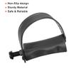 X AUTOHAUX 1 Pair Exercise Bike Pedals with Straps 1/2 Inch Spindle Cycling Parts 12.7mm Spindle Black view 2