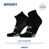 Brooks Ghost Lite Quarter Socks I Performance Running, Comfort Fit with Arch Support for Men & Women (2-Pack Set) - Black - Medium view 4