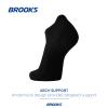 Brooks Ghost No Show Socks I Performance Running Low Profile Socks with Arch Support for Men & Women - Black - Medium view 3