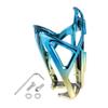 X AUTOHAUX 1 Set Lightweight Bicycle Bike Water Bottle Cage Holder for Bicycle Plastic Gradient Blue Gold Tone view 1