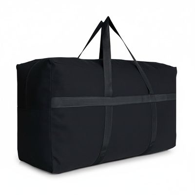 DoYiKe Extra Large Canvas Storage Duffle Bag with Zippers and Handles, Big Foldable Duffle Bag for Travel - 56x27x15Inch