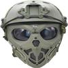 Aifordge Tactical Mask Protective Full Face Clear Goggle Skull mask Dual Mode Wearing Design Adjustable Strap,Costume Parties and Movie Props view 1