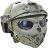 Aifordge Tactical Mask Protective Full Face Clear Goggle Skull mask Dual Mode Wearing Design Adjustable Strap,Costume Parties and Movie Props view 2