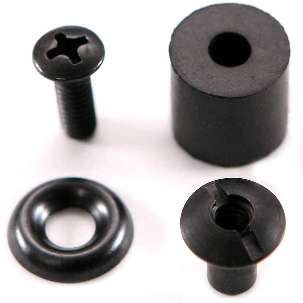 [12 Pack] HolsterSmith Slotted Post Ultra Holster Mounting Assembly - (SPUMA) - (Large) - (Black) - for KYDEX Holster & Knife Sheath Retention and Attachment Mounting