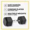 HAJEX Premium Rubber Hex Dumbbell Sets in Pounds - 20-70 LB Pairs (540 LB) view 3