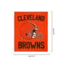 Cleveland Browns NFL Throw Blanket with Plush Bear view 2