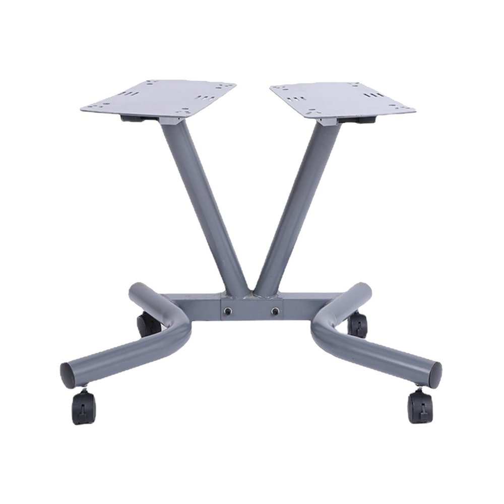 BELUND Dumbbell Rack Stand Steel Dumbbell Holder Metal Weight Rack Storage Stand with Wheels Dumbbell Sets Weights for Home Gym (Color : Gray)