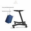 BELUND Dumbbell Rack Stand Steel Dumbbell Holder Metal Weight Rack Storage Stand with Wheels Dumbbell Sets Weights for Home Gym (Color : Gray) view 3