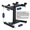 BELUND Dumbbell Rack Stand,Adjustable Kettlebell Dumbbell Stand Can Hold 20-45kg, Steel Dumbbell Bench Suitable for Home Gym,only Stand (Size : Less Than 32kg) view 2