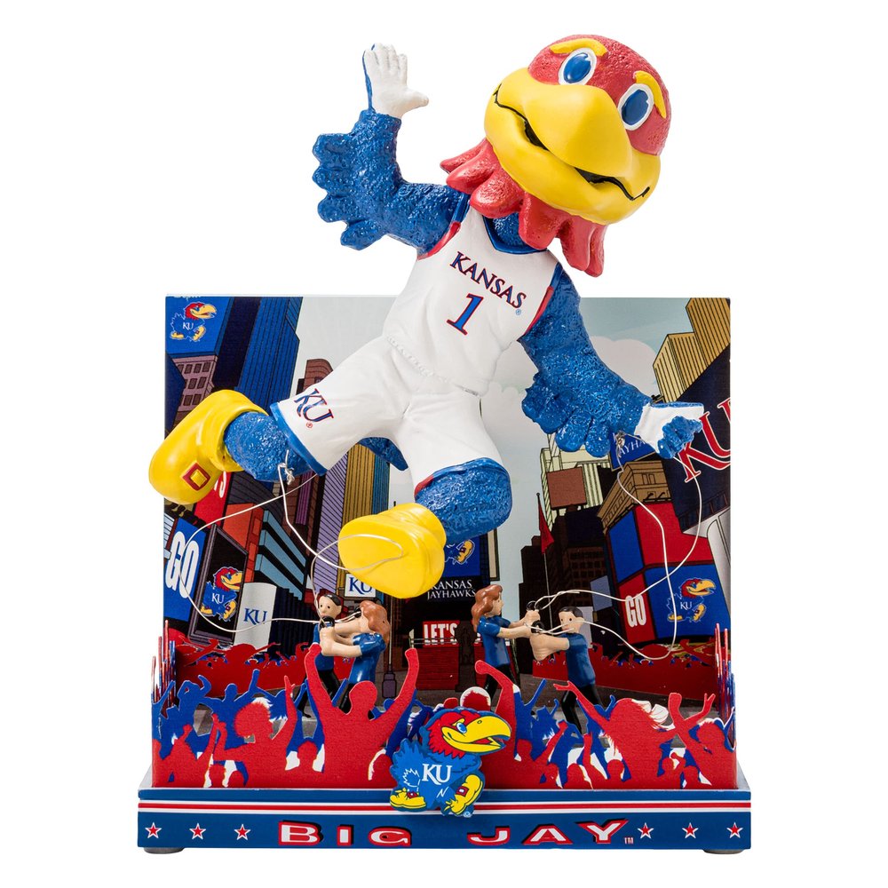 FOCO Kansas Jayhawks NCAA Big Jay Thanksgiving Mascot Bobblehead