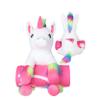 New England Patriots NFL Throw Blanket with Plush Unicorn view 1