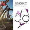 Bilateral Oil Brake, Right Rear 4 Piston Hydraulic Disc Brake Left Front CNC Resin Metal Brake Pad for Cycling(Purple) view 3