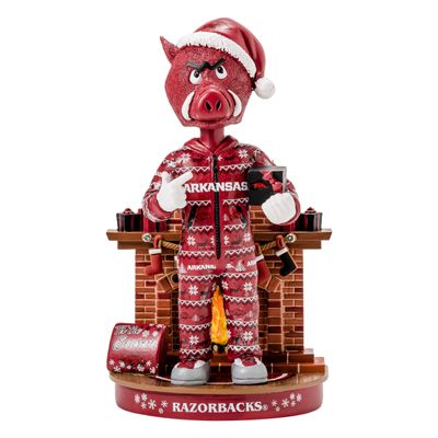 FOCO Arkansas Razorbacks NCAA Big Red Holiday Mascot Bobblehead