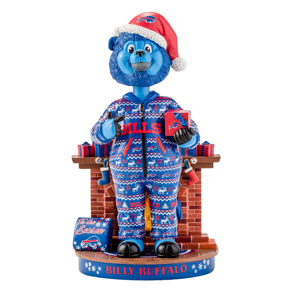 FOCO Buffalo Bills NFL Billy Holiday Mascot Bobblehead
