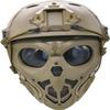 Aifordge Tactical Mask Protective Full Face Clear Goggle Skull mask Dual Mode Wearing Design Adjustable Strap,Costume Parties and Movie Props view 1