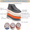 DHIJUPNG Ultra-Light Breathable Arch Support Sneakers,Warm Wool Boots Casual Orthopedics Wide Feet Swollen Shoes Thumb Eversion Soft Comfort Adjust Diabetic Recovery Walking Shoes Men 5.5/Women 6.5 view 4