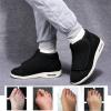 DHIJUPNG Edema Breathable Shoes,Warm Wool Boots Casual Orthopedics Wide Feet Swollen Shoes Thumb Eversion Soft Comfort Adjust Diabetic Recovery Walking Shoes Men 5.5/Women 6.5 view 2