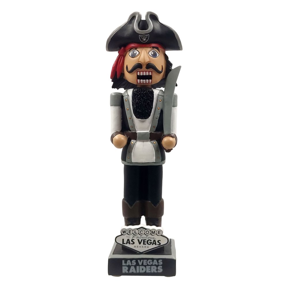 FOCO Las Vegas Raiders NFL Thematic Nutcracker Bobblehead